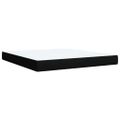 vidaXL Posteľný rám boxspring s matracom čierny 180x200 cm látka