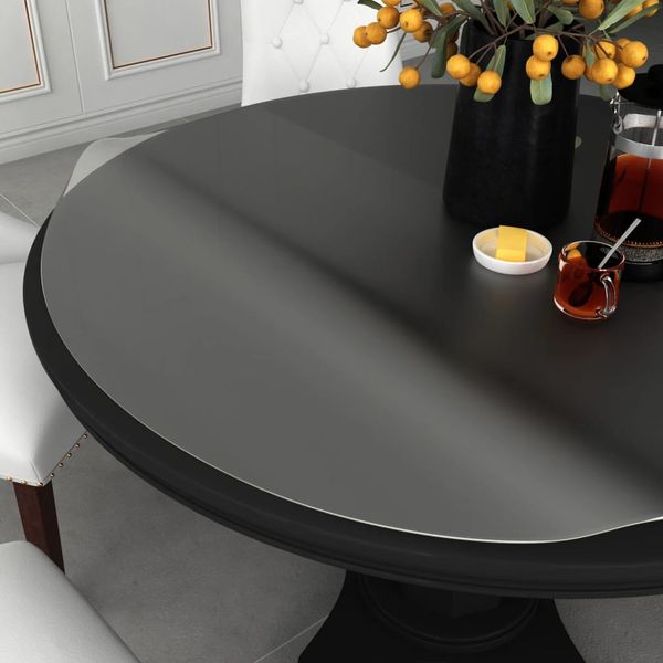 vidaXL Chránič na stôl, matný Ø 120 cm, 1,6 mm, PVC