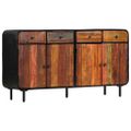 vidaXL Komoda masívne recyklované drevo 140x35x76 cm