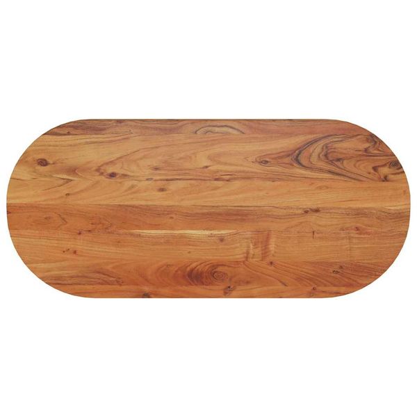 vidaXL Stolová doska 90x40x3,8 cm oválna masívna akácia