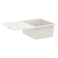 vidaXL Drez 80% Kvárc a 20% Živica 670 x 460 mm Biela
