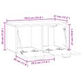 vidaXL Nástenná TV skrinka Biela s vysokým leskom 59,5 x 31 x 30 cm