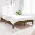 vidaXL Posteľný rám medovohnedý borovicový masív 120x200 cm