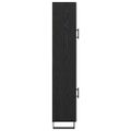 vidaXL Highboard Čierny dub 34,5 x 34 x 180 cm Kompozitné drevo