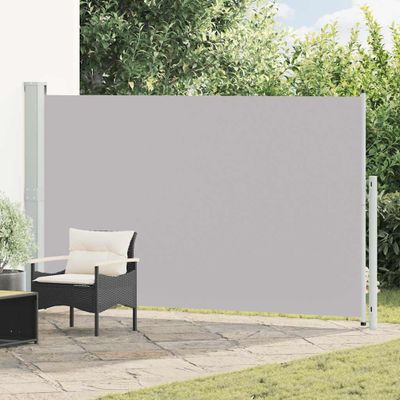 vidaXL Zaťahovacia bočná markíza na terasu 180x314 cm, sivá