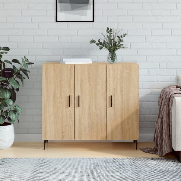 vidaXL Komoda dub sonoma 90x34x80 cm kompozitné drevo