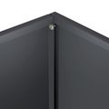vidaXL Záhradný kvetináč 2 ks Antracitová 20 x 20 x 75 cm