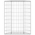 vidaXL Trapézový gabiónový vyvýšený kôš pozinkovaná oceľ 80x20x100 cm