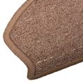 vidaXL Samolepiace schodové rohože 15 ks 80 x 24,5 x 3,5 cm Hnedá