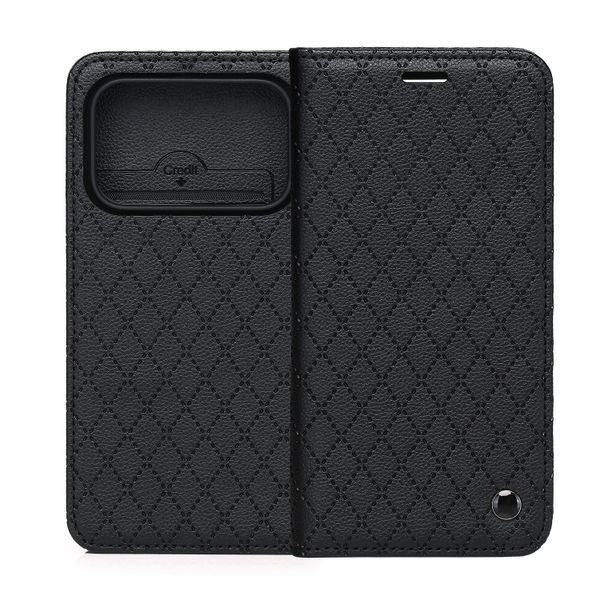 Puzdro Smart Caro pre Honor 600 / Honor 600 Pro čierne