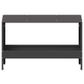 vidaXL Krmná žľab pre slede Čierna 81 x 32 x 53,5 cm