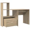vidaXL Stôl Sonoma dub Kompozitné drevo 131,5 x 50 x 106,5 cm