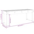 vidaXL Záhradná lavica sivá 110x38x45 cm masívna borovica