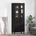 vidaXL Highboard 2 ks Čierny dub 69,5 x 34 x 180 cm Kompozitné drevo