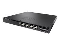 Cisco Catalyst 3650-24TS-S - Prepínac - L3 - rízený - 24 x 10/100/1000 + 4 x SFP - desktop, Lze montovat do rozvadece - repasováno