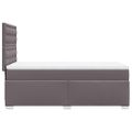 vidaXL Boxspring posteľ s matracom sivá 80x200 cm umelá koža