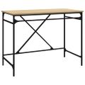 vidaXL Stôl dub sonoma 100x50x75 cm spracované drevo a železo