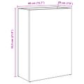 vidaXL Stojan na slnečník s úložiskom Sivý Sonoma 40 x 20 x 55,5 cm