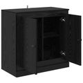 vidaXL Servírovacia skriňa 70 x 35,5 x 67,5 cm Čierny dub