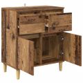 vidaXL Servírovacia skriňa Staré drevo 60 x 35 x 70 cm