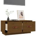 vidaXL TV skrinka medovo-hnedá 80x34x35 cm masívna borovica