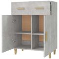 vidaXL Komoda betónovo sivá 69,5x34x89 cm spracované drevo