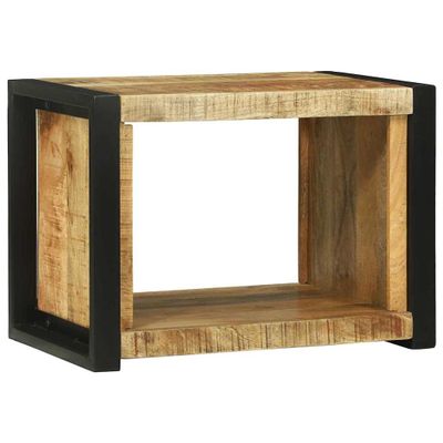 vidaXL Stenová kocka Hnedá 55 x 35 x 40 cm Masívne mango drevo