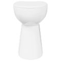vidaXL Bezokrajová toaleta 7 cm extra výška, pomalé zatváranie, biela keramika