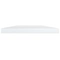 vidaXL Prídavné police 8ks, lesklé biele 40x20x1,5cm, kompozitné drevo
