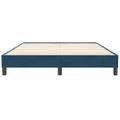 vidaXL Posteľný rám boxsping bez matracom tmavomodrý 160x210 cm zamat