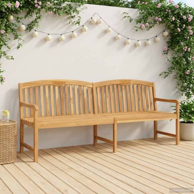 vidaXL Ručne vyrezávaná ružová lavička 228 x 60 x 90 cm Prírodná