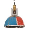 vidaXL Industriálna okrúhla závesná lampa 25 W farebná 30 cm E27