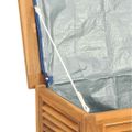 vidaXL Záhradný úložný box s vreckom 114x50x58 cm masívny teak