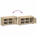 vidaXL Skriňa na topánky s úložiskom Dub sonoma 100 x 39,5 x 51 cm