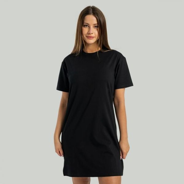 Dámske tričkové šaty ALPHA Black - STRIX, veľkosť S, veľkosť oblečenia S