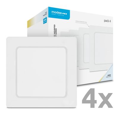 Modee LED Štvorcový LED panel - montovateľný 6W 660lm studená biela P4 (ML-LPS6000K6WPN)