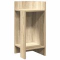 vidaXL Príručný stolík s policou dub sonoma 25,5x27x60 cm