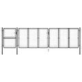 vidaXL Záhradná brána z ocele 500x125 cm antracitová