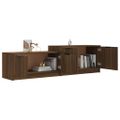vidaXL TV skrinka hnedý dub 158,5x36x45 cm spracované drevo