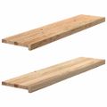 vidaXL Schodiskové stupne 2 ks 110x30x2 cm neošetrený dubový masív