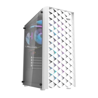 Počítačová skriňa Darkflash DK351+ 4 ventilátory (biela)
