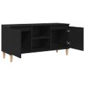 vidaXL TV skrinka 102 x 35 x 50 cm Čierny dub Kompozitné drevo