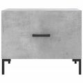 vidaXL Konferenčné stolíky 2 ks betónovo sivé 50x50x40cm kompoz. drevo