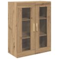 vidaXL Highboard Remeselný dub 69,5 x 34 x 180 cm Kompozitné drevo