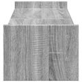 vidaXL Stojan na monitor sivý dub sonoma 100x27x20 cm kompozitné drevo