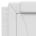 vidaXL Rám postele, Viana, s LED bez matraca, biely 100x200 cm