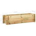 vidaXL Vyvýšený záhradný záhon, impregnovaná borovica 120 cm