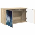 vidaXL Nástenný TV kabinet RAALTE 69 x 33 x 40 cm Dub sonoma