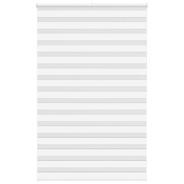 vidaXL Zebra roleta biela 140x200 cm šírka látky 135,9cm polyester
