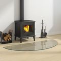 vidaXL Sklenená doska krbu Priehľadná 1200 x 500 mm Sklo